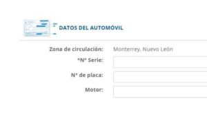Datos del automovil - traigoseguro.com