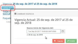Selección de fecha de inicio de póliza de seguro de auto - traigoseguro.com