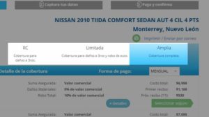Selección entre coberturas amplia, limitada y responsabilidad civil - traigoseguro.com